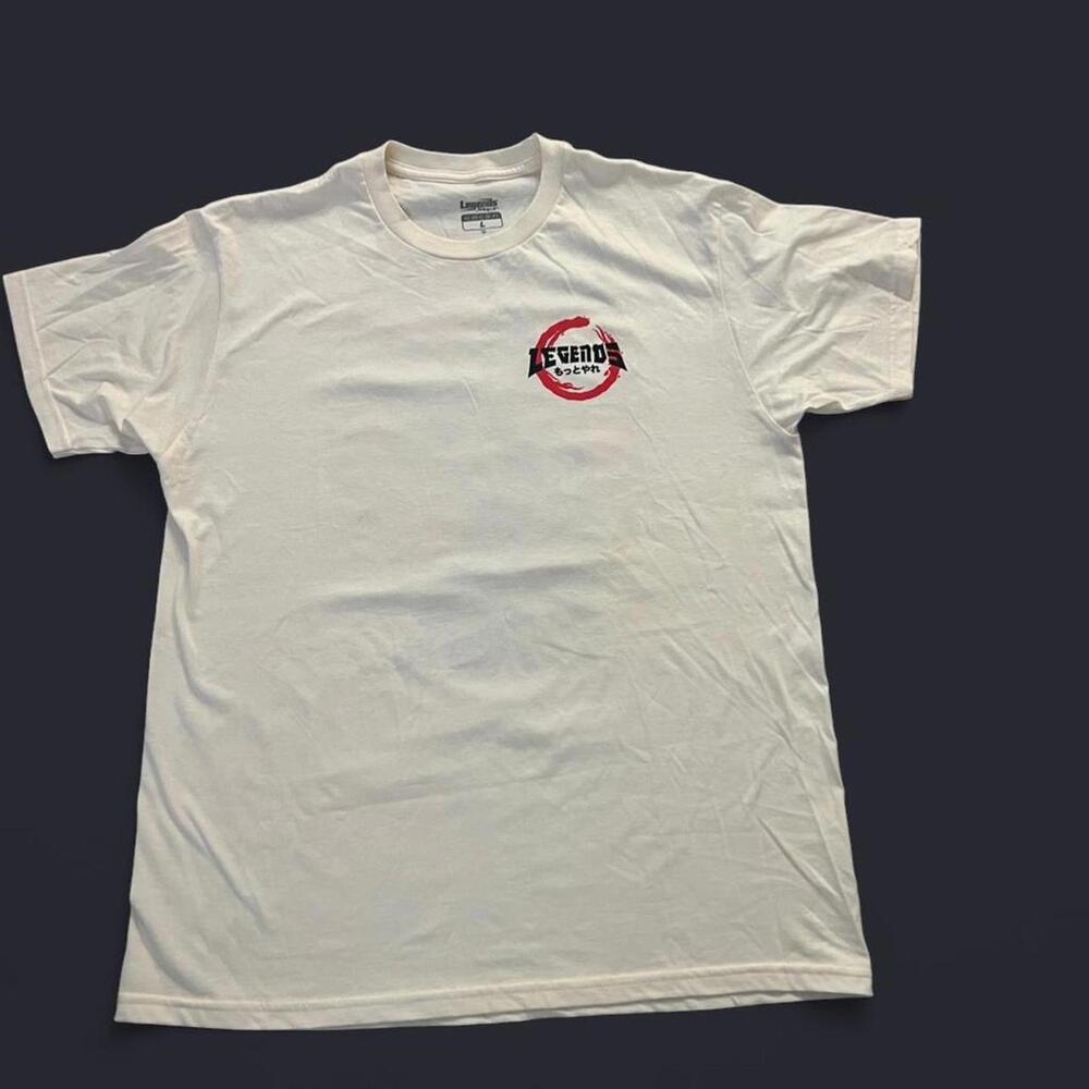 Legend Men's White and Cream Tshirt